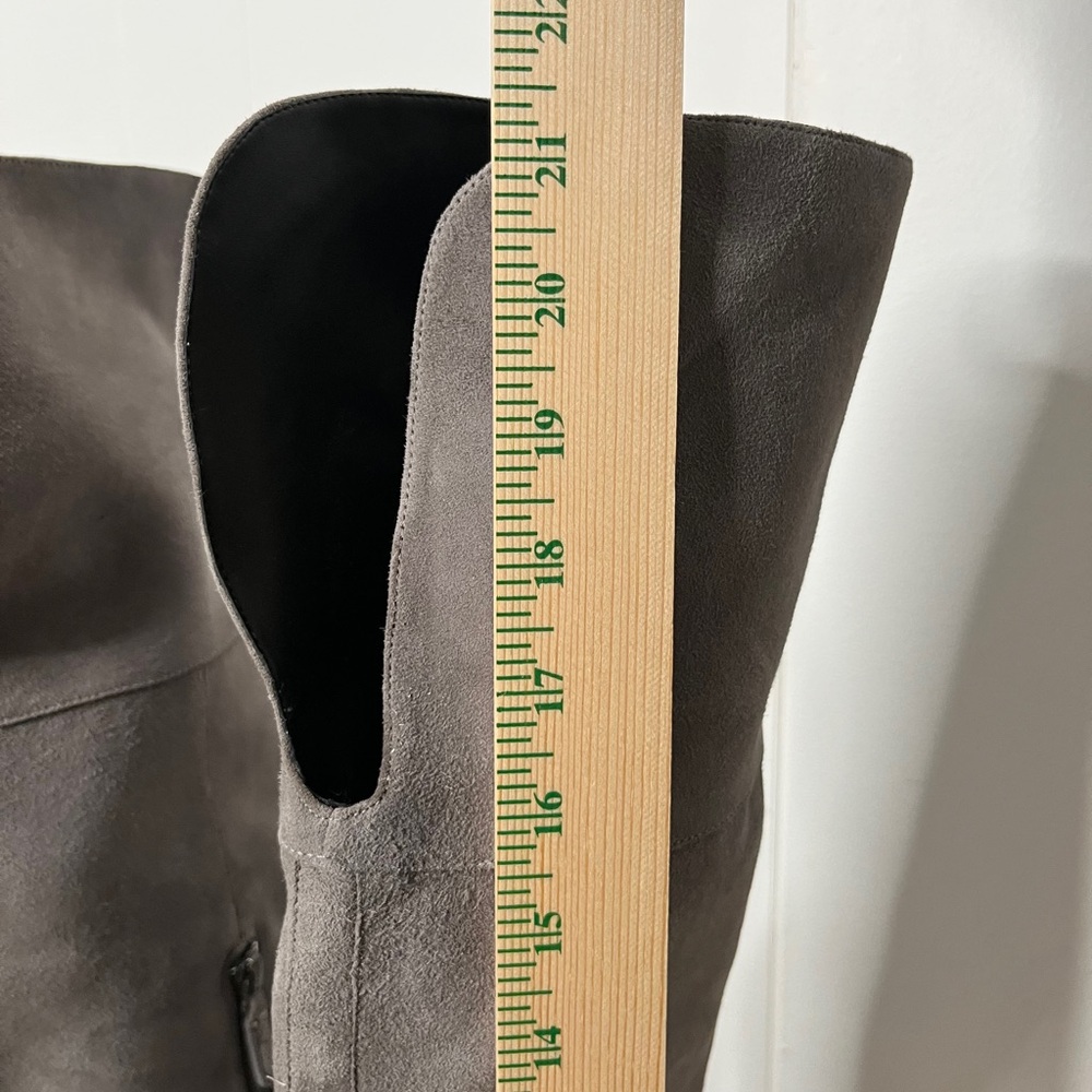 Cole Haan Valentia Gray Suede Over the Knee Boots Women's 11 Low Heel - Picture 10 of 13